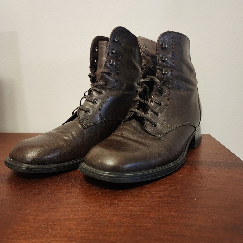 Santana Canada Genuine Leather Brown Ankle Boots